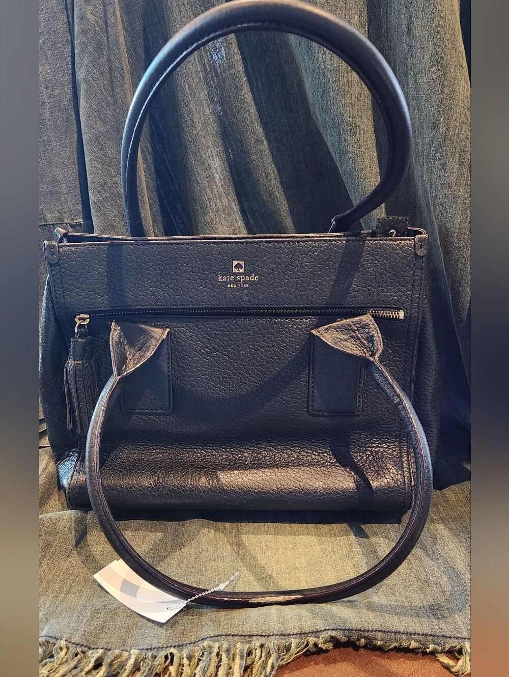 Kate Spade Black Leather Satchel